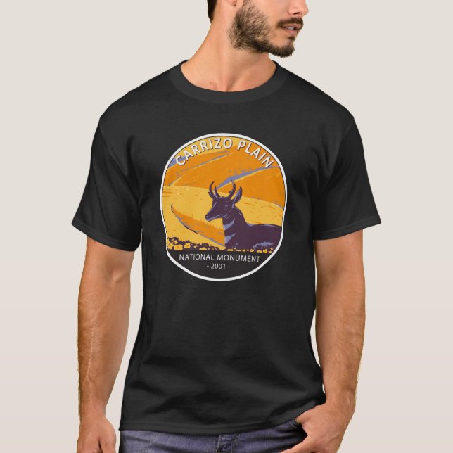 Camiseta Círculo Nacional de Monumento do Carrizo Plain (Frente)