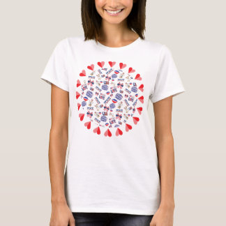 Camiseta Círculo patriótico de Corações