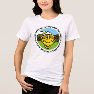 Camiseta Círculo pequeno da luz do sol da senhorita Luz do