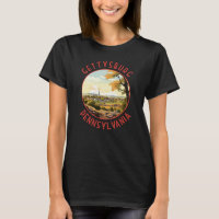Círculo Retro em Distância de Gettysburg Pensilvân