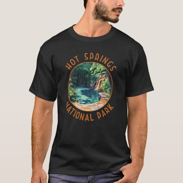 Camiseta Círculo Retrovisor do Parque Nacional dos Primaver (Frente)