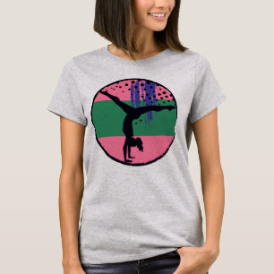 Camiseta Círculo Rosa Gymnast abstrato