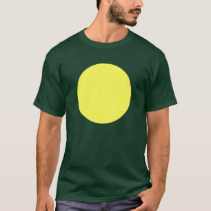 Camiseta Círculo Simples - Amarelo Claro