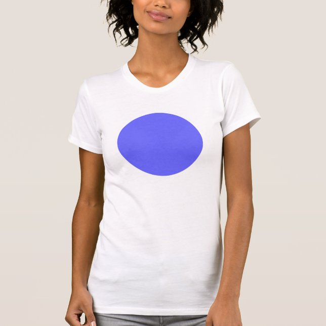 Camiseta Círculo simples - Azul elétrico (Frente)