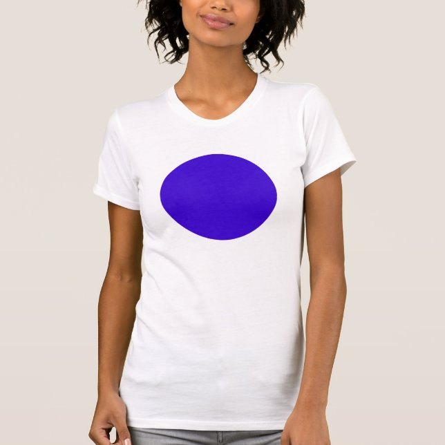 Camiseta Círculo Simples - Azul Profundo (Frente)