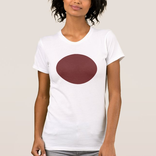 Camiseta Círculo Simples - Castanho Escuro (Frente)