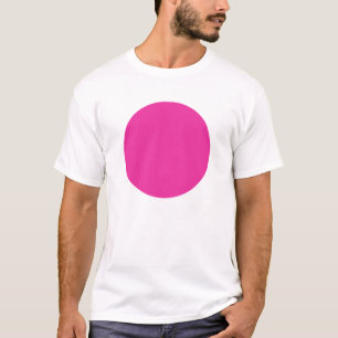 Camiseta Círculo Simples - Rosa Profundo