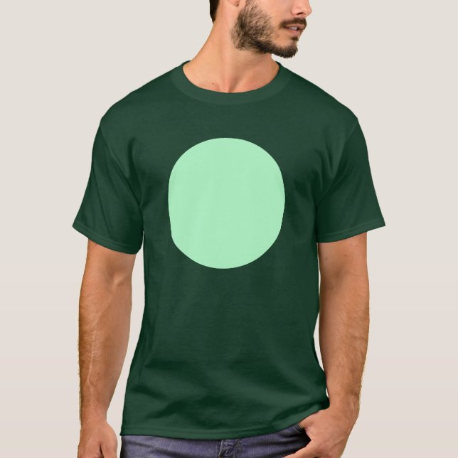 Camiseta Círculo Simples - Verde Fantasma (Frente)