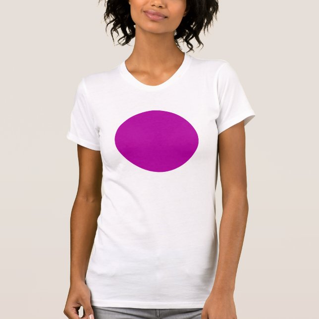 Camiseta Círculo Simples - Violeta Profunda (Frente)