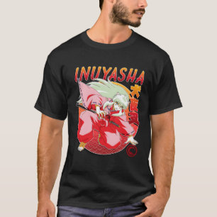 Camiseta Círculo Vermelho E Laranja Inuyasha
