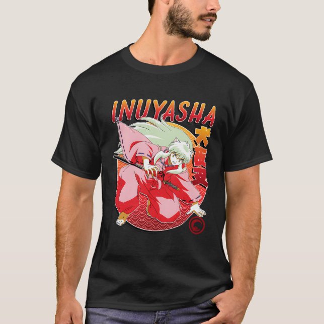 Camiseta Círculo Vermelho E Laranja Inuyasha (Frente)