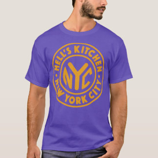 Camiseta Círculo Vintage Nova Iorque infere cozinha Dourada