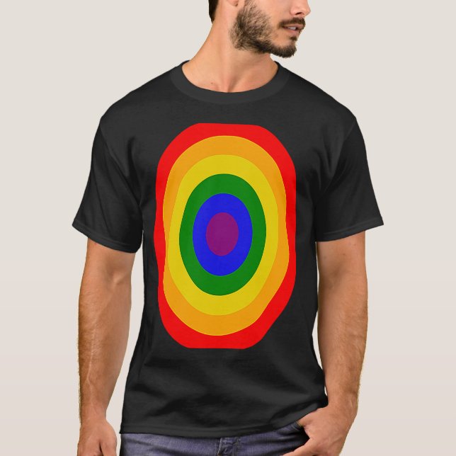 Camiseta Círculos arco-íris (Frente)