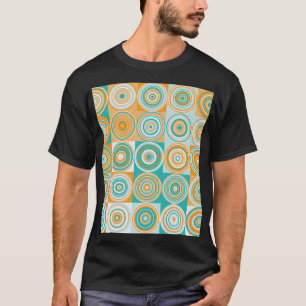 Camiseta Círculos Coloridos Aleatórios: Fundo Artístico.