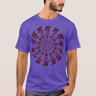 Camiseta Círculos Concentrados De Pi Infinito