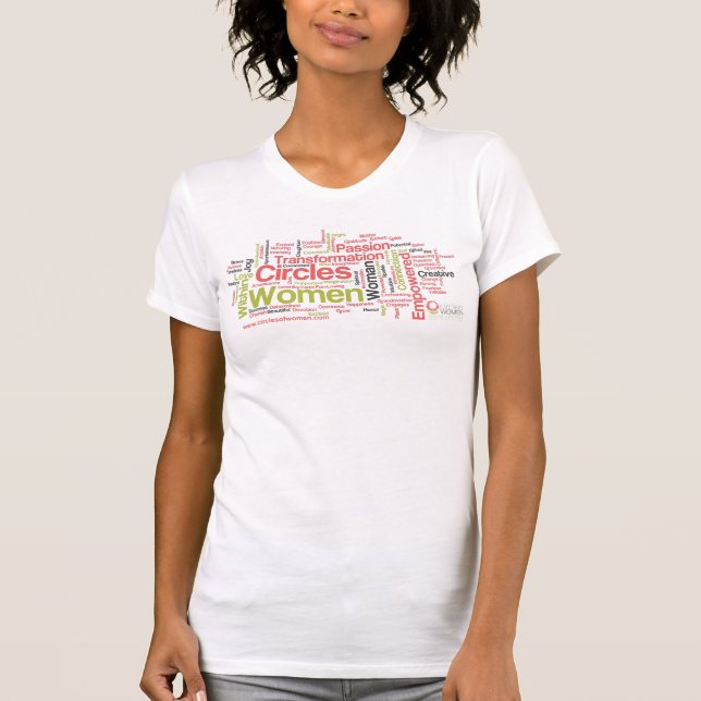 Camiseta Círculos da arte central sul da palavra das (Frente)