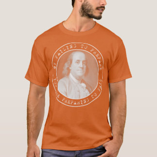 Camiseta Círculos de citação de Ben Franklin Benjamin Frank
