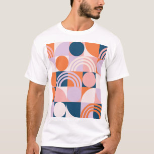 Camiseta Círculos do século médio: Padrão Geométrico