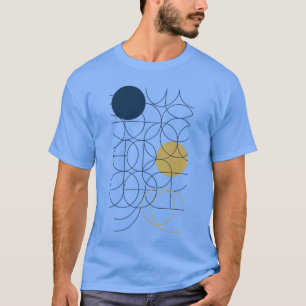 Camiseta Círculos e Círculos Escuros Masculinos