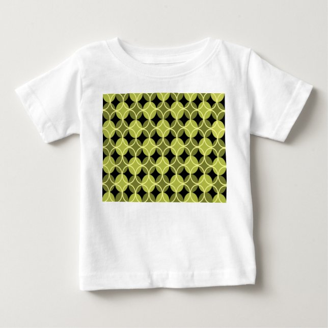 Camiseta Círculos em Círculos - Verde e Amarelo (Frente)