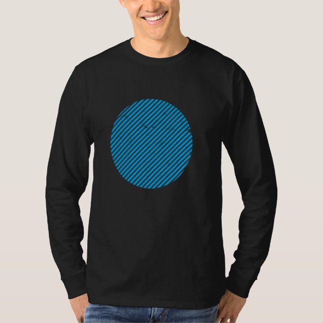 Camiseta Círculos Geométricos em Fatias Linhas de Forma Geo (Frente)
