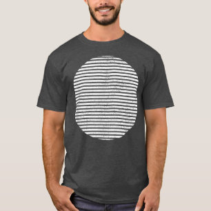 Camiseta Círculos Geométricos em Fatias Linhas de Forma Geo
