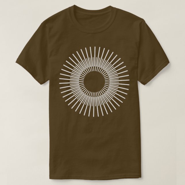Camiseta círculos geométricos fora das linhas design (Frente do Design)