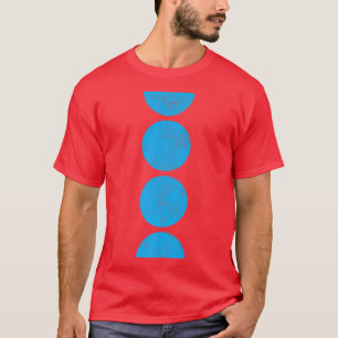 Camiseta Círculos Geométricos Semicírculos Forma Arte Geomé