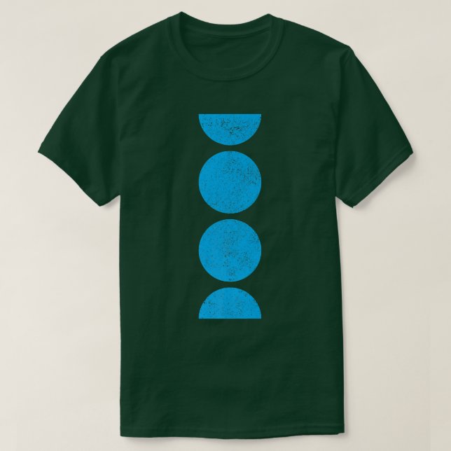 Camiseta Círculos Geométricos Semicírculos Forma Arte Geomé (Frente do Design)