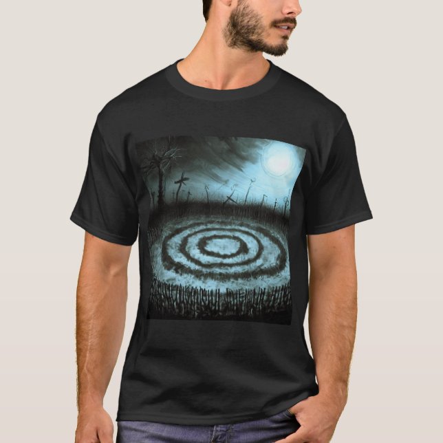 Camiseta Círculos iluminados pela lua (Frente)