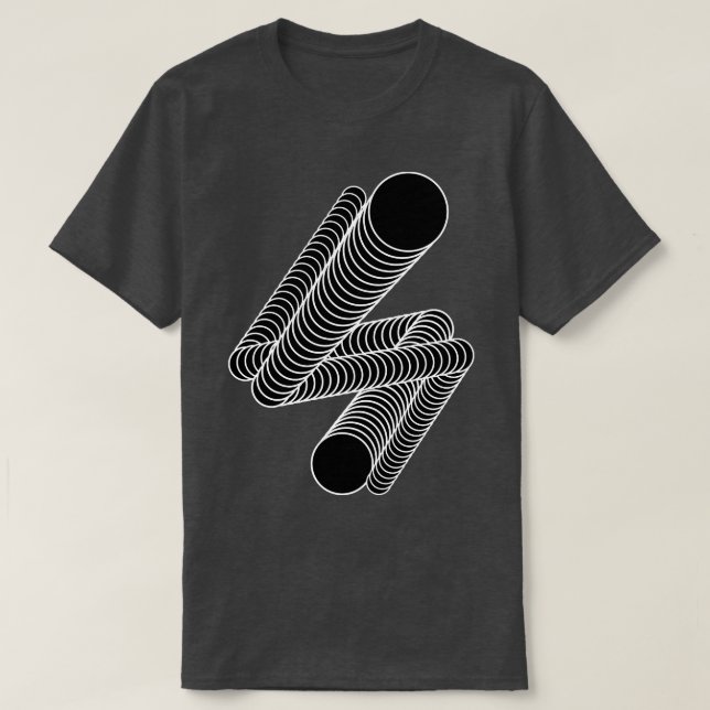 Camiseta círculos que morfam design (Frente do Design)