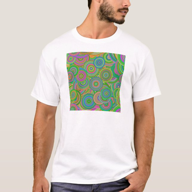 Camiseta círculos retro (Frente)