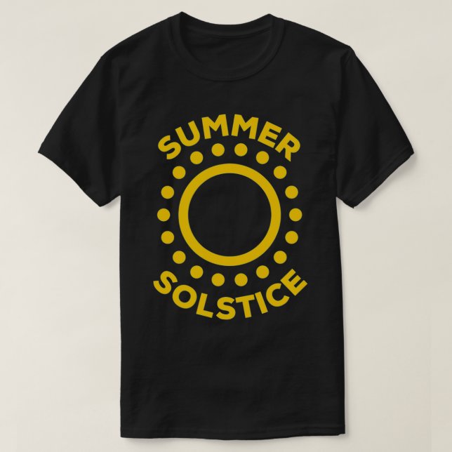 Camiseta Círculos Solstício de Verão Sol (Frente do Design)