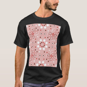 Camiseta Círculos Vintage: Charme Geométrico Sem Costura.