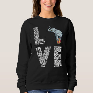 Camiseta Circus Elephant Ball Balancing Love Leopard Carniv
