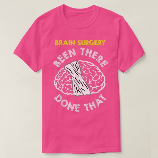 Camiseta Cirurgia Cerebral Engraçada Recebe Bem O Presente  (Frente do Design)