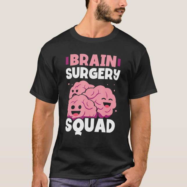 Camiseta Cirurgia cerebral Esquadra Doente Sobrevivente Ane (Frente)