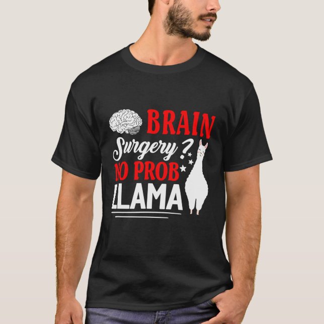 Camiseta Cirurgia Cerebral Sem Recuperação Prob Lama Fique  (Frente)