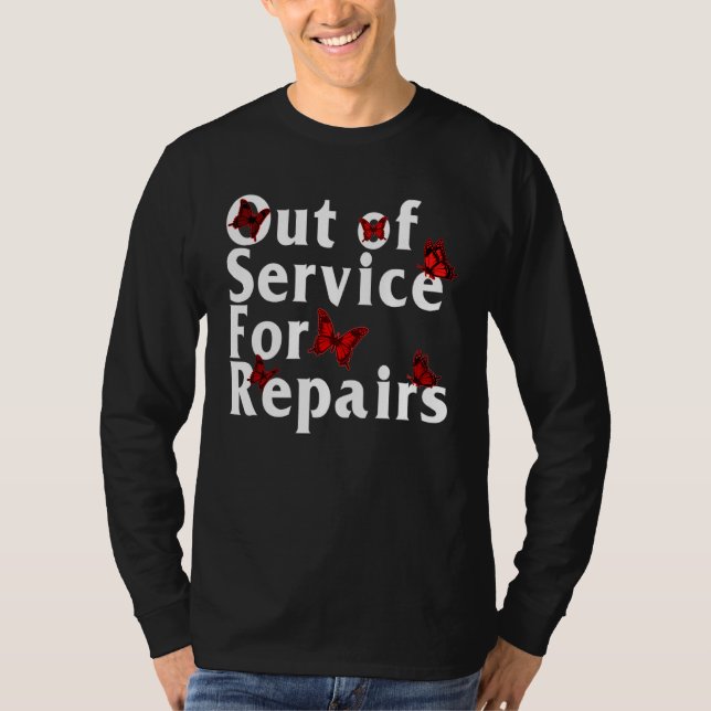 Camiseta Cirurgia Da anca E Do joelho Fora De Serviço (Frente)