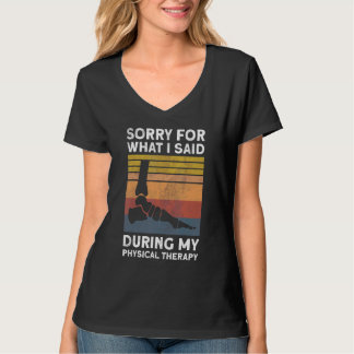 Camiseta Cirurgia de Tornozelo Desculpe Pelo Que Eu Disse D
