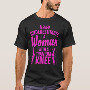 Camiseta Cirurgia Do Joelho De Titânio Para Mulheres Recupe