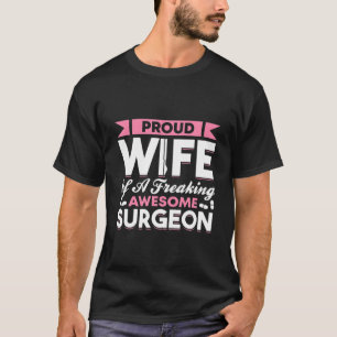 Camiseta Cirurgia hospitalar Médica Esposa do Cirurgião