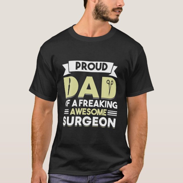 Camiseta Cirurgia hospitalar Médico Doutor Padre Pai Cirurg (Frente)
