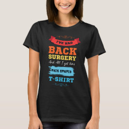 Camiseta Cirurgia Posterior Fusão lombar