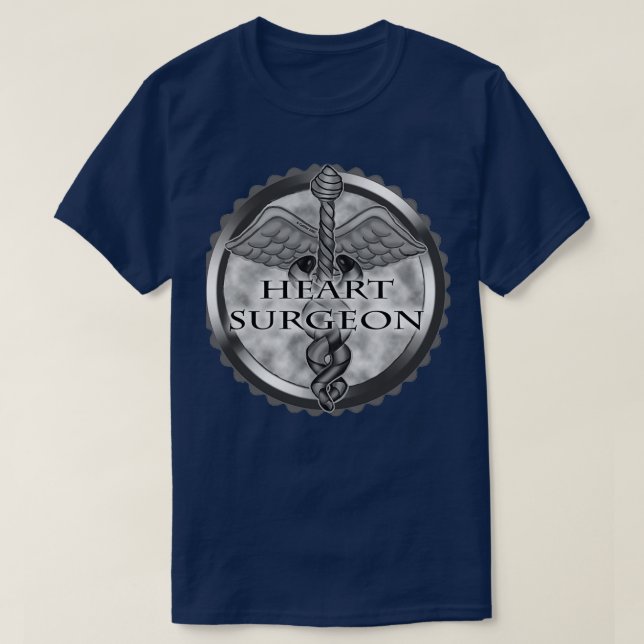Camiseta Cirurgião cinza do Coração (Frente do Design)