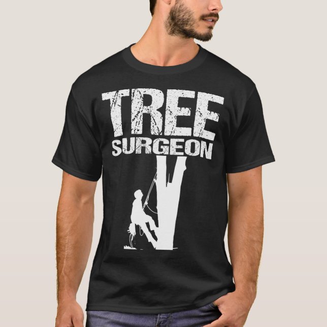 Camiseta Cirurgião da Árvore Pai de Presente Mens Arborist (Frente)