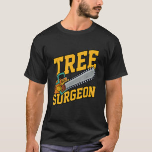 Camiseta Cirurgião de Árvores Trabalhando Arranjo Mecan