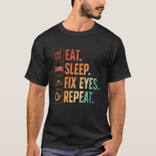 Camiseta Cirurgião de Olhos Arte Para Homens Mulheres Médic