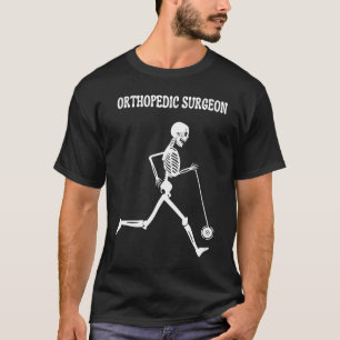 Camiseta Cirurgião Ortopédico Esqueleto Corante Ortopedia