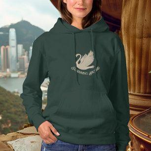 Camiseta Cisne – Cisne elegante dourado de champanhe